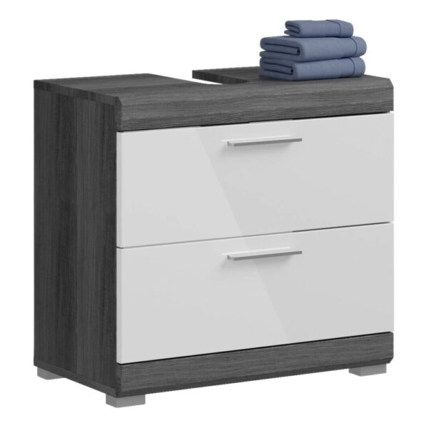 4066432003077 Waschbeckenunterschrank Scout
Rauchsilber Nachbildung weiß Hochglanz B/H/T: ca. 60x56x34 cm