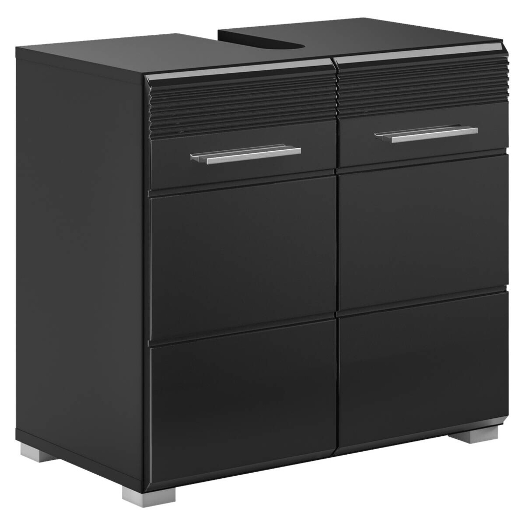 Waschbeckenunterschrank LINUS
schwarz schwarz Hochglanz B/H/T: ca. 60x56x34 cm