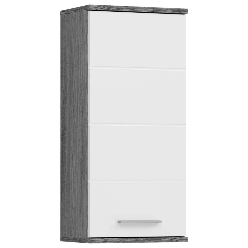 Hängeschrank BLAKE
Rauchsilber Nachbildung weiß Hochglanz B/H/T: ca. 35x77x25 cm
