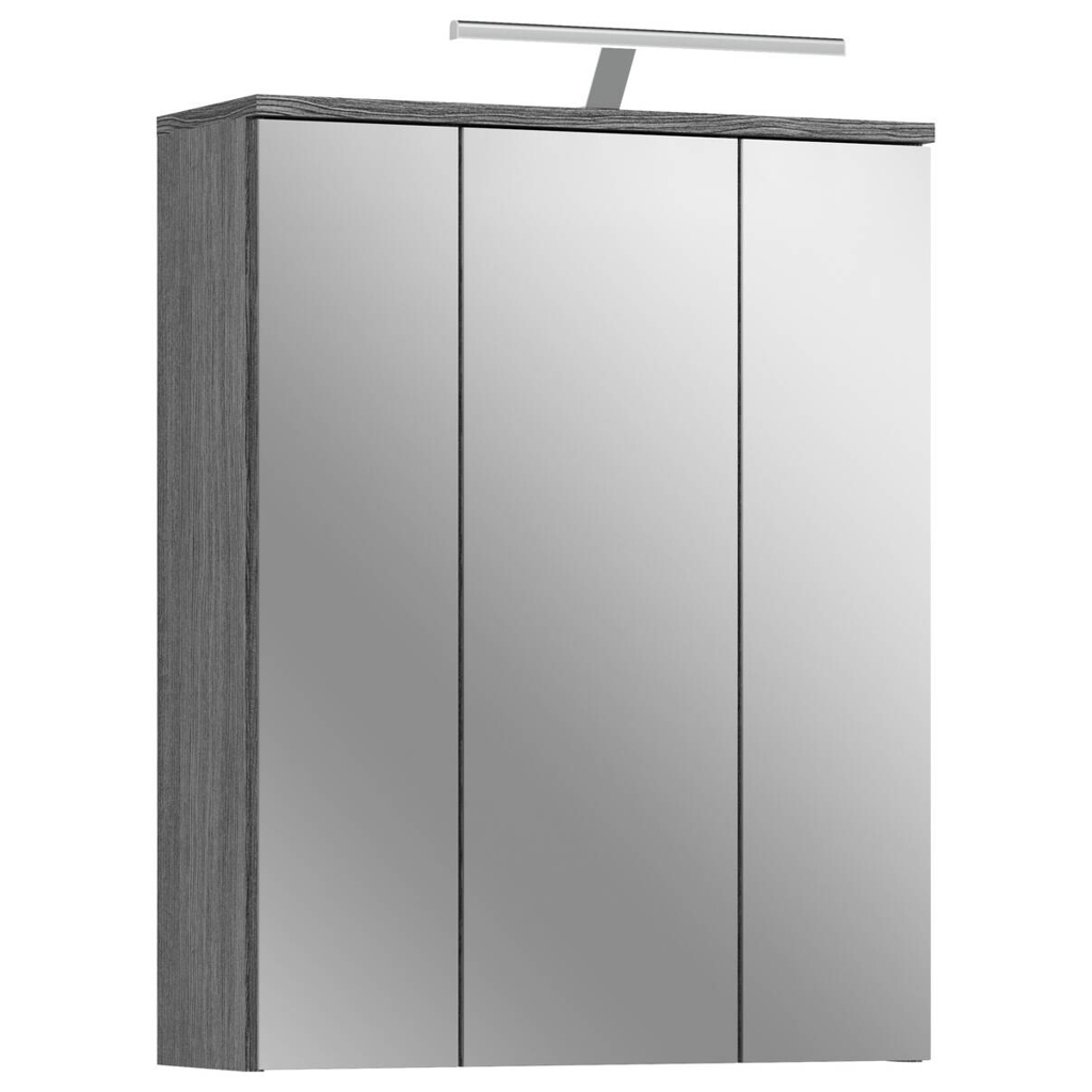 Spiegelschrank BLAKE
Rauchsilber Nachbildung weiß Hochglanz B/H/T: ca. 60x77x21 cm