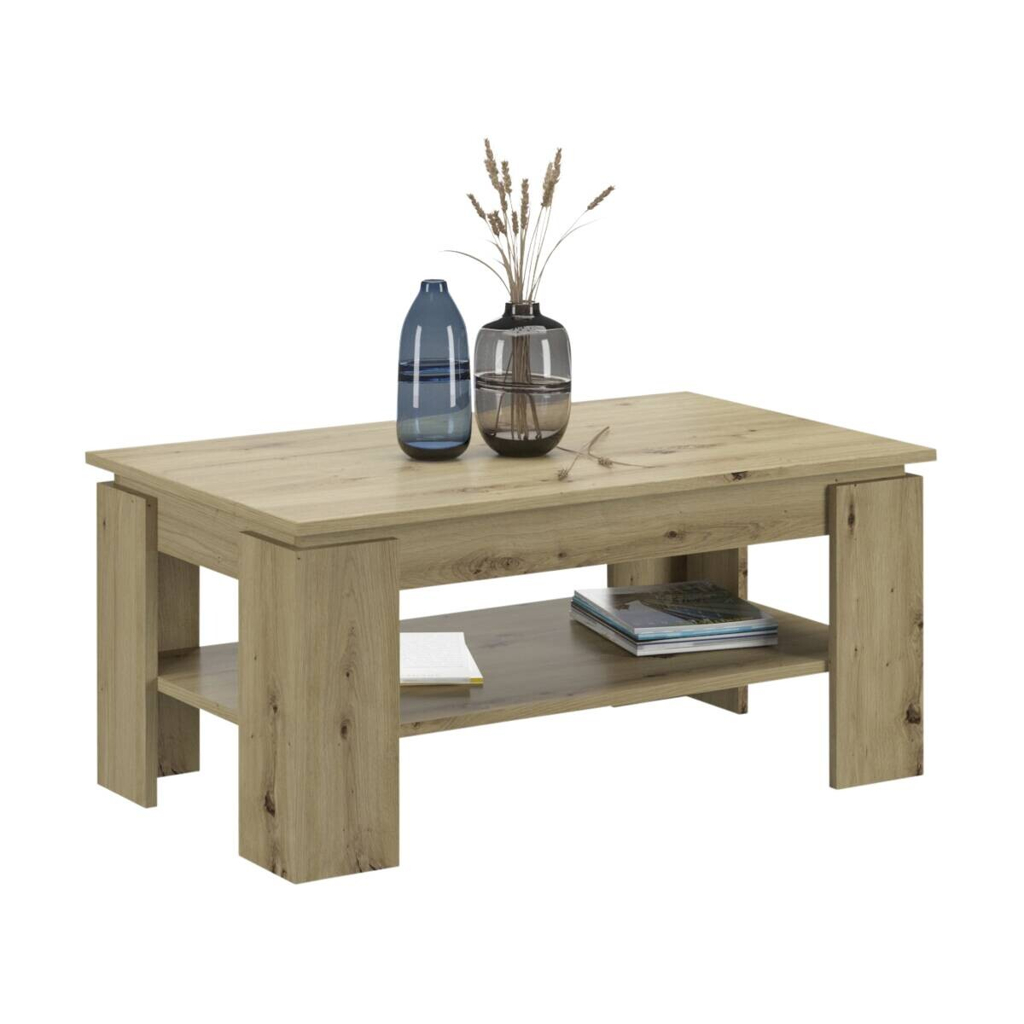 xonox.home Couchtisch Titan Eiche Artisan Nachbildung B/H/T: ca. 100x45x60 cm