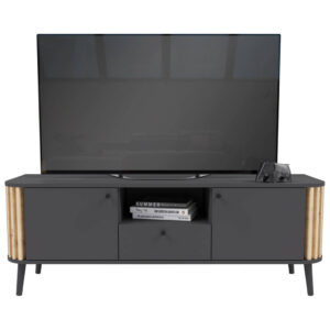 xonox.home Lowboard PURE grau Eiche Artisan Nachbildung B/H/T: ca. 138x50x40 cm