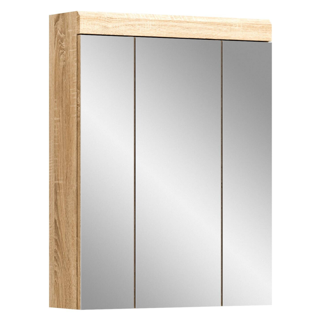 Badhängeschrank LAMBADA
Eiche Sonoma hell Nachbildung Spiegel B/H/T: ca. 60x79x18 cm
