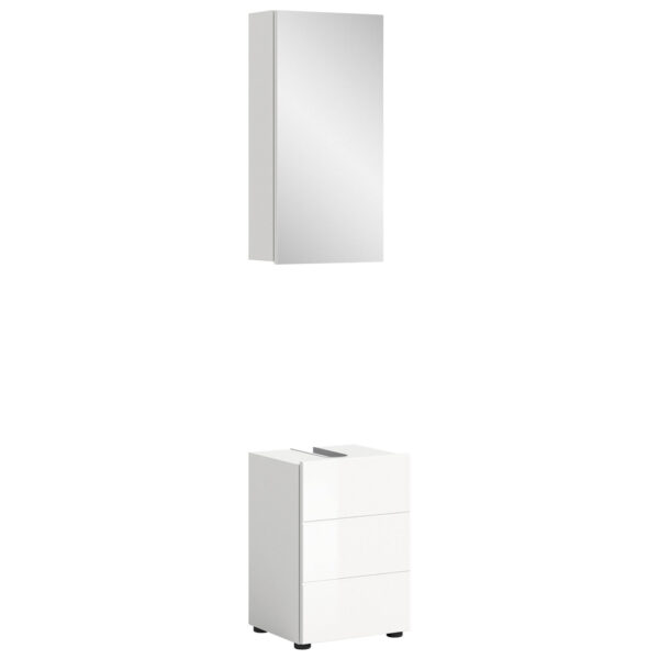 Badezimmer-Set VIRA
weiß weiß Hochglanz B/H/T: ca. 38x190x34 cm
