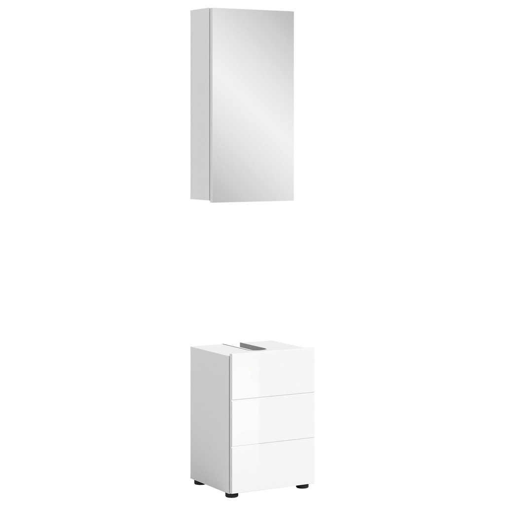 Badezimmer-Set VIRA
weiß weiß Hochglanz B/H/T: ca. 38x190x34 cm