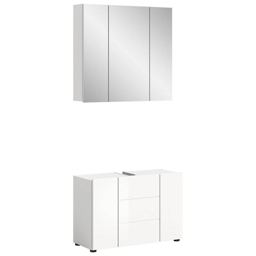 Badezimmer-Set VIRA
weiß weiß Hochglanz B/H/T: ca. 82x190x34 cm
