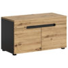 xonox.home Sitzbank CANU edles Basaltgrau Nachbildung Eiche Artisan Nachbildung B/H/T: ca. 80x45x37 cm