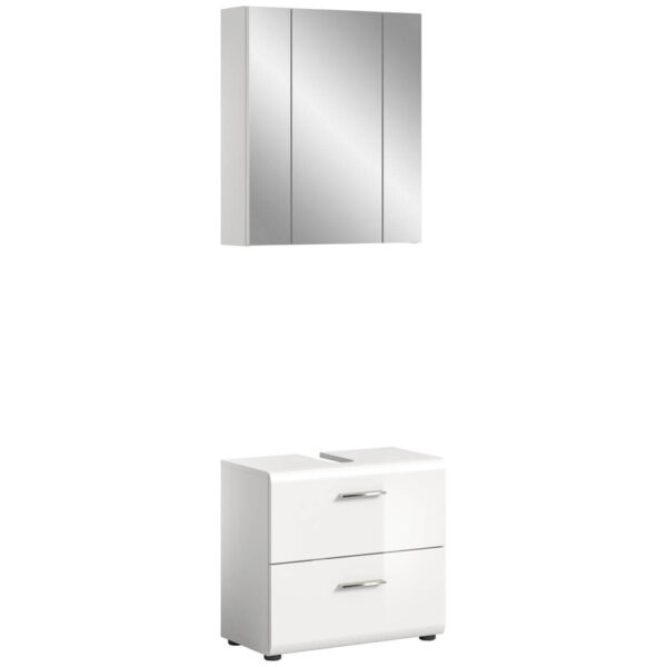 Badezimmer-Set ICE
weiß weiß Hochglanz B/H/T: ca. 60x190x32 cm
