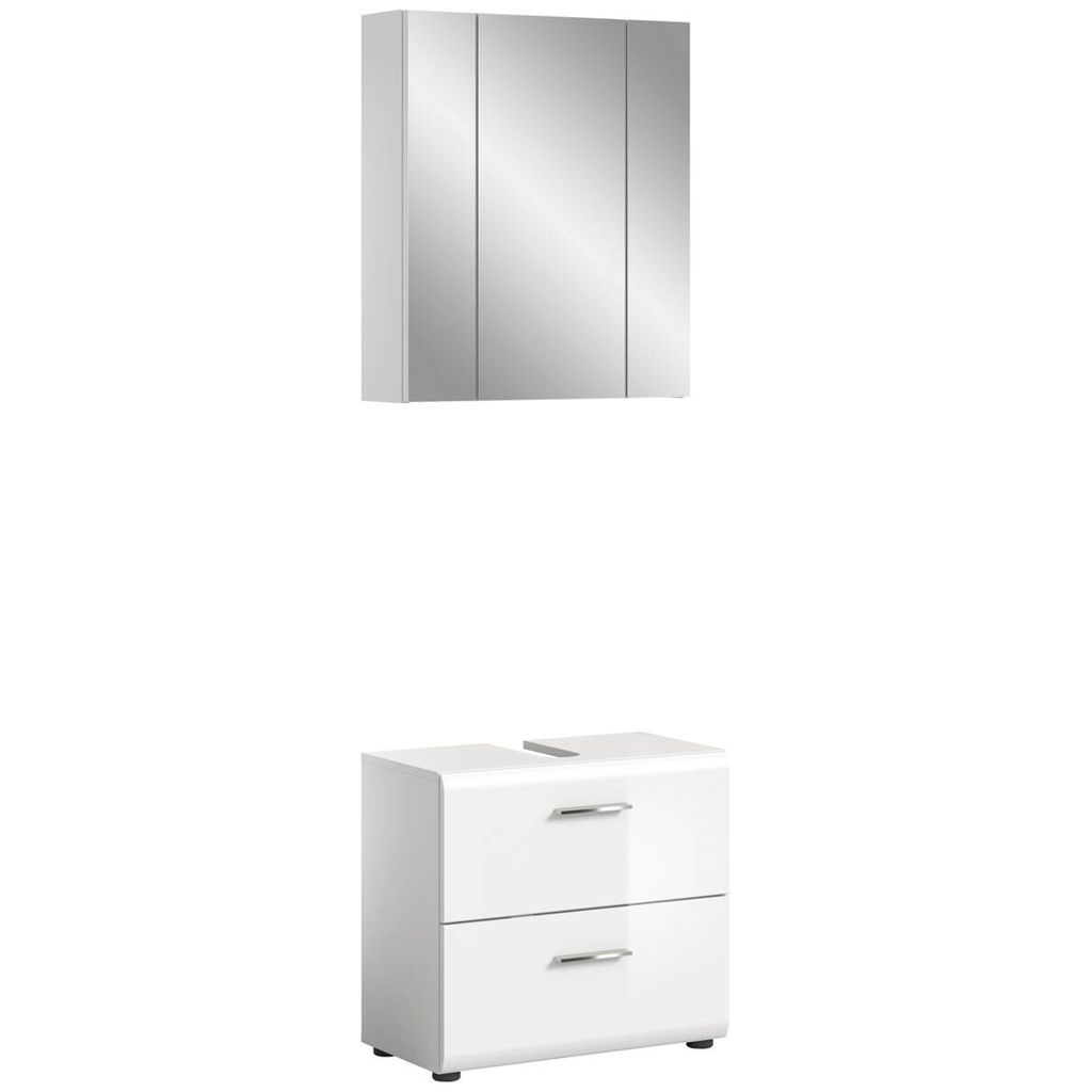Badezimmer-Set ICE
weiß weiß Hochglanz B/H/T: ca. 60x190x32 cm