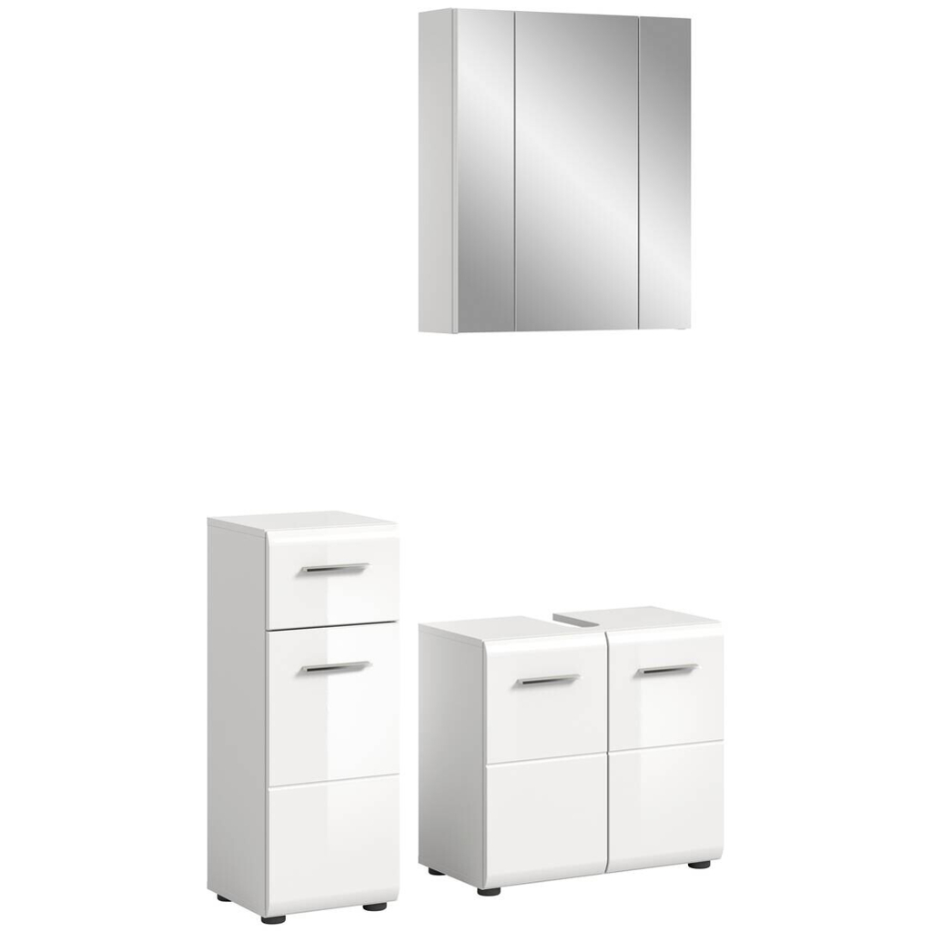 Badezimmer-Set ICE
weiß weiß Hochglanz B/H/T: ca. 105x190x32 cm