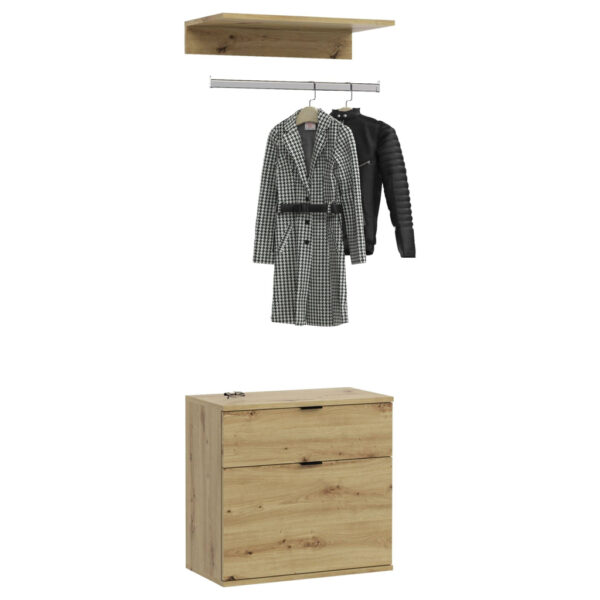 xonox.home Garderobenset PROJEKT Eiche Artisan Nachbildung B/H/T: ca. 61x193x34 cm