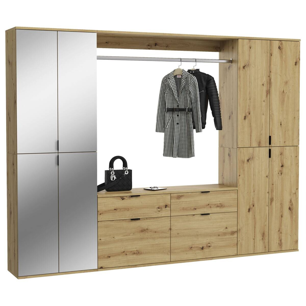 Garderobe PROJEKT
Eiche Artisan Nachbildung Spiegel B/H/T: ca. 243x193x34 cm
