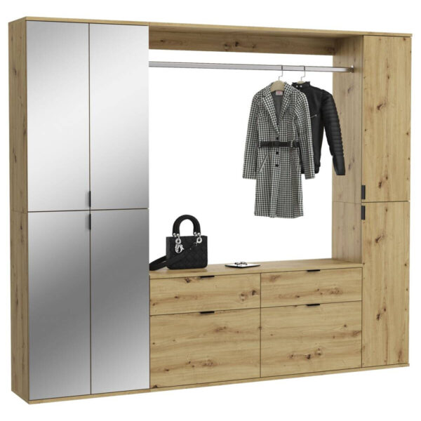 Garderobe PROJEKT
Eiche Artisan Nachbildung Spiegel B/H/T: ca. 212x193x34 cm
