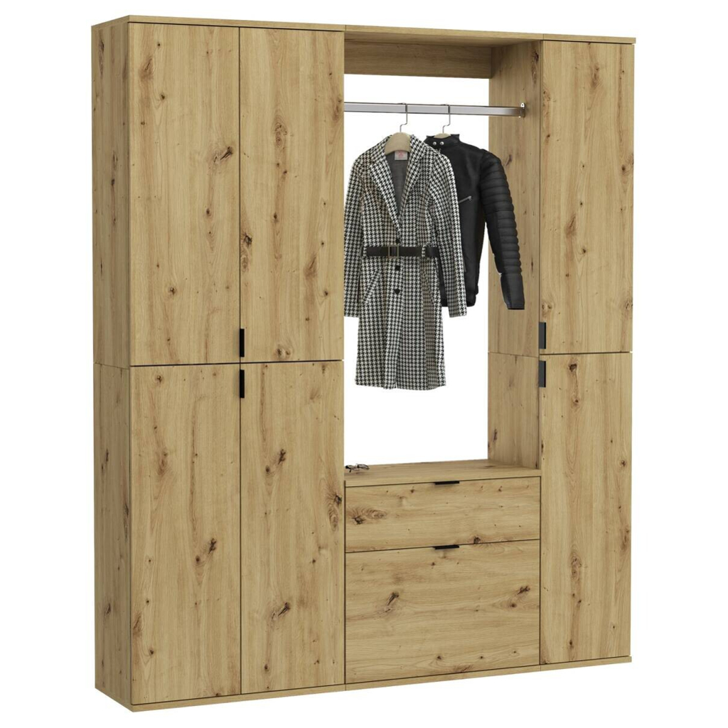 Garderobe PROJEKT
Eiche Artisan Nachbildung B/H/T: ca. 152x193x34 cm