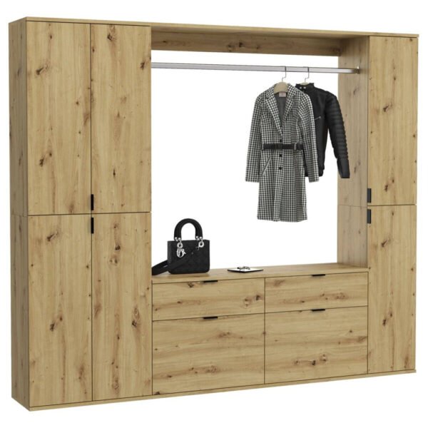 Garderobe PROJEKT
Eiche Artisan Nachbildung B/H/T: ca. 212x193x34 cm