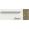 POCO Wandboard Prisma weiß gold Optik B/H/T: ca. 140x53x17 cm