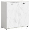 POCO Kommode Stone weiß Marmoroptik B/H/T: ca. 86x88x41 cm