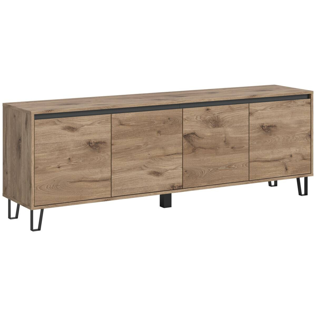 POCO TV-Lowboard Balton Oak Eiche Viking Nachbildung B/H/T: ca. 184x67x40 cm