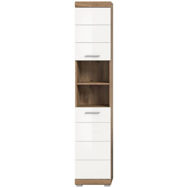 4066432024034 Hochschrank Wave
Oak Nachbildung weiß Hochglanz B/H/T: ca. 37x191x31 cm