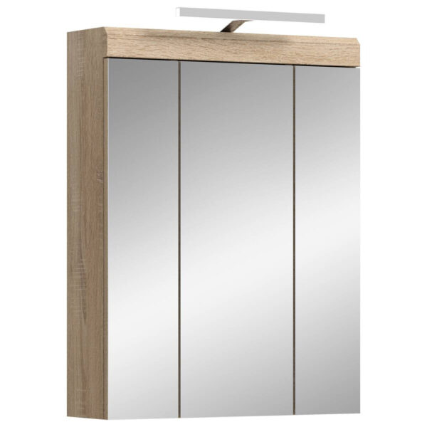 Spiegelschrank Lambada
Eiche Sonoma Nachbildung weiß Hochglanz B/H/T: ca. 60x79x37 cm