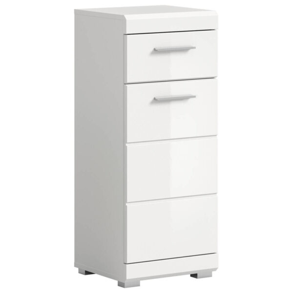 xonox.home Schrank Scout weiß weiß Hochglanz B/H/T: ca. 37x88x31 cm
