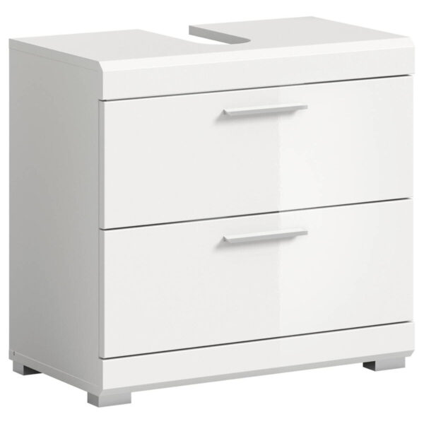 4066432025109-1 Waschbeckenunterschrank Scout
weiß weiß Hochglanz B/H/T: ca. 60x56x37 cm