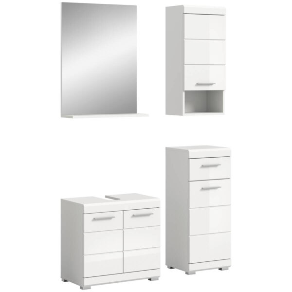 4066432025222-1 Badezimmer-Set Scout
weiß weiß Hochglanz B/H/T: ca. 112x191x34 cm