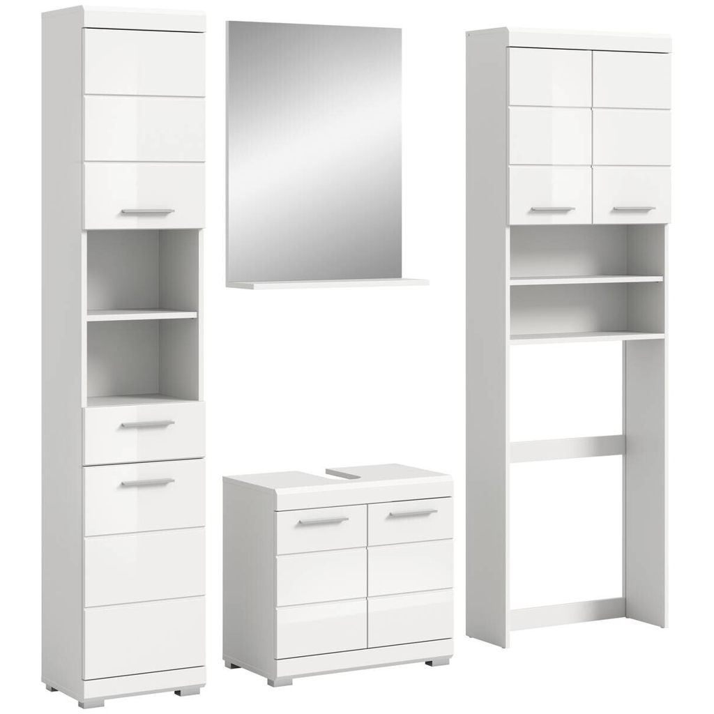 Badezimmer-Set Scout
weiß weiß Hochglanz B/H/T: ca. 190x191x34 cm