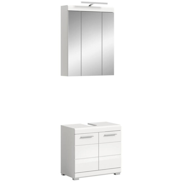 4066432027585 Badezimmer-Set Scout
weiß weiß Hochglanz B/H/T: ca. 60x191x34 cm