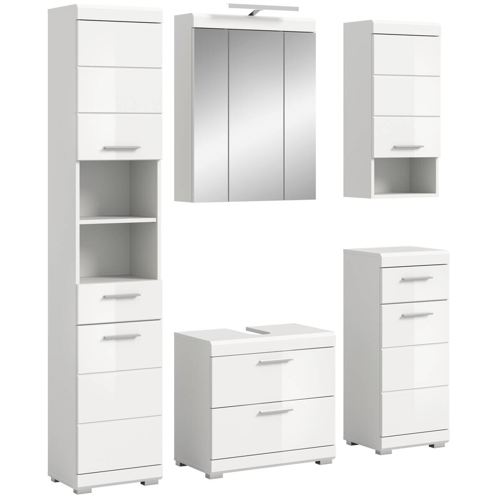Badezimmer-Set Scout
weiß weiß Hochglanz B/H/T: ca. 164x191x37 cm