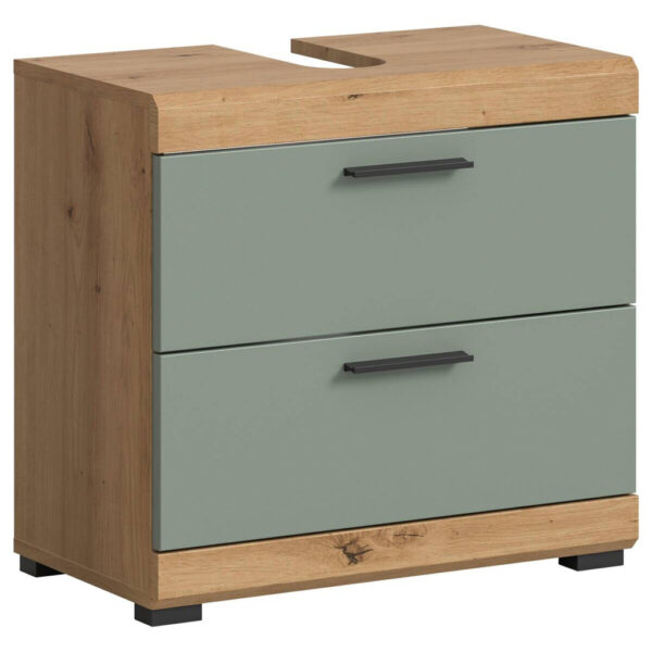 4066432031766 Waschbeckenunterschrank Scout
Eiche Artisan Nachbildung salbei Nachbildung B/H/T: ca. 60x56x37 cm