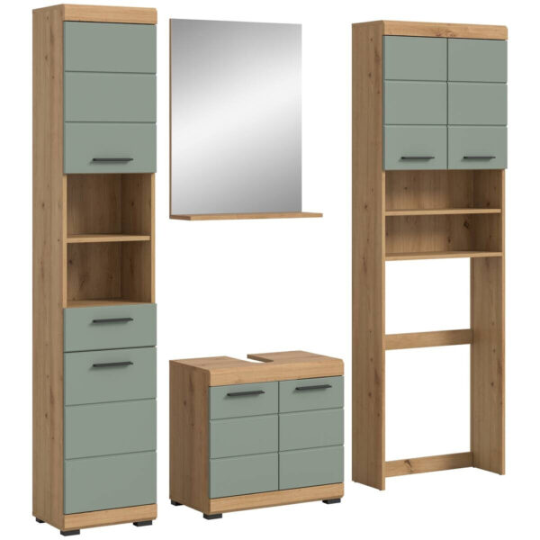 4066432031971 Badezimmer-Set Scout
Eiche Artisan Nachbildung salbei Nachbildung B/H/T: ca. 190x191x34 cm