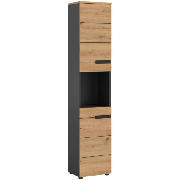 4066432032169 Hochschrank Canu
Basalt Eiche Artisan Nachbildung B/H/T: ca. 38x193x34 cm