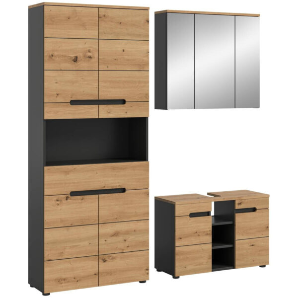 Badezimmer-Set Canu
Basalt Eiche Artisan Nachbildung B/H/T: ca. 171x193x34 cm