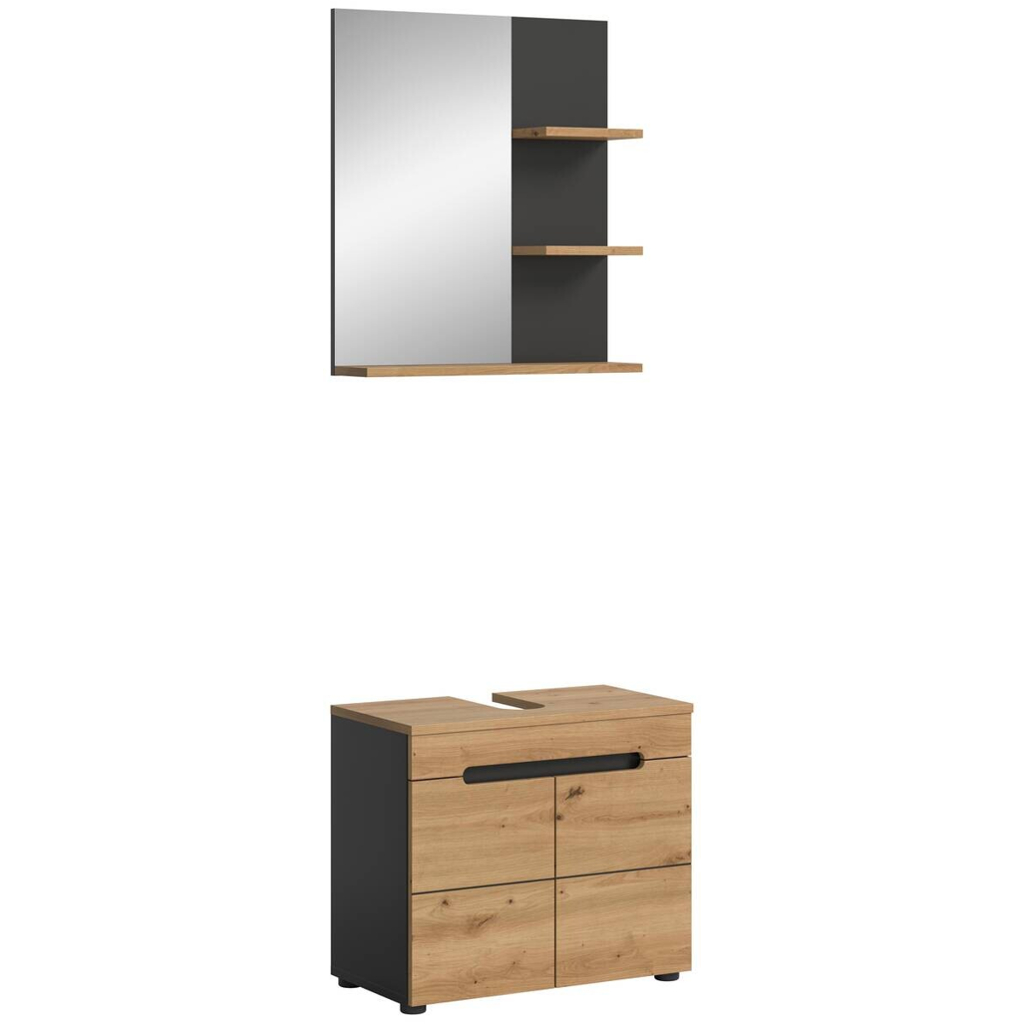 Badezimmer-Set Canu
Basalt Eiche Artisan Nachbildung B/H/T: ca. 63x193x34 cm