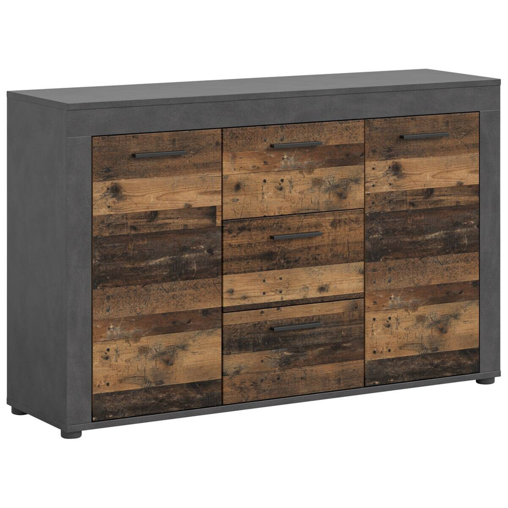 xonox.home Sideboard Jam Matera Nachbildung Old Wood Nachbildung B/H/T: ca. 80x125x35 cm