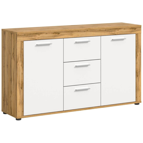 xonox.home Sideboard Jam Eiche Wotan Nachbildung weiß B/H/T: ca. 125x80x35 cm xonox.home Sideboard Jam Eiche Wotan Nachbildung weiß B/H/T: ca. 125x80x35 cm