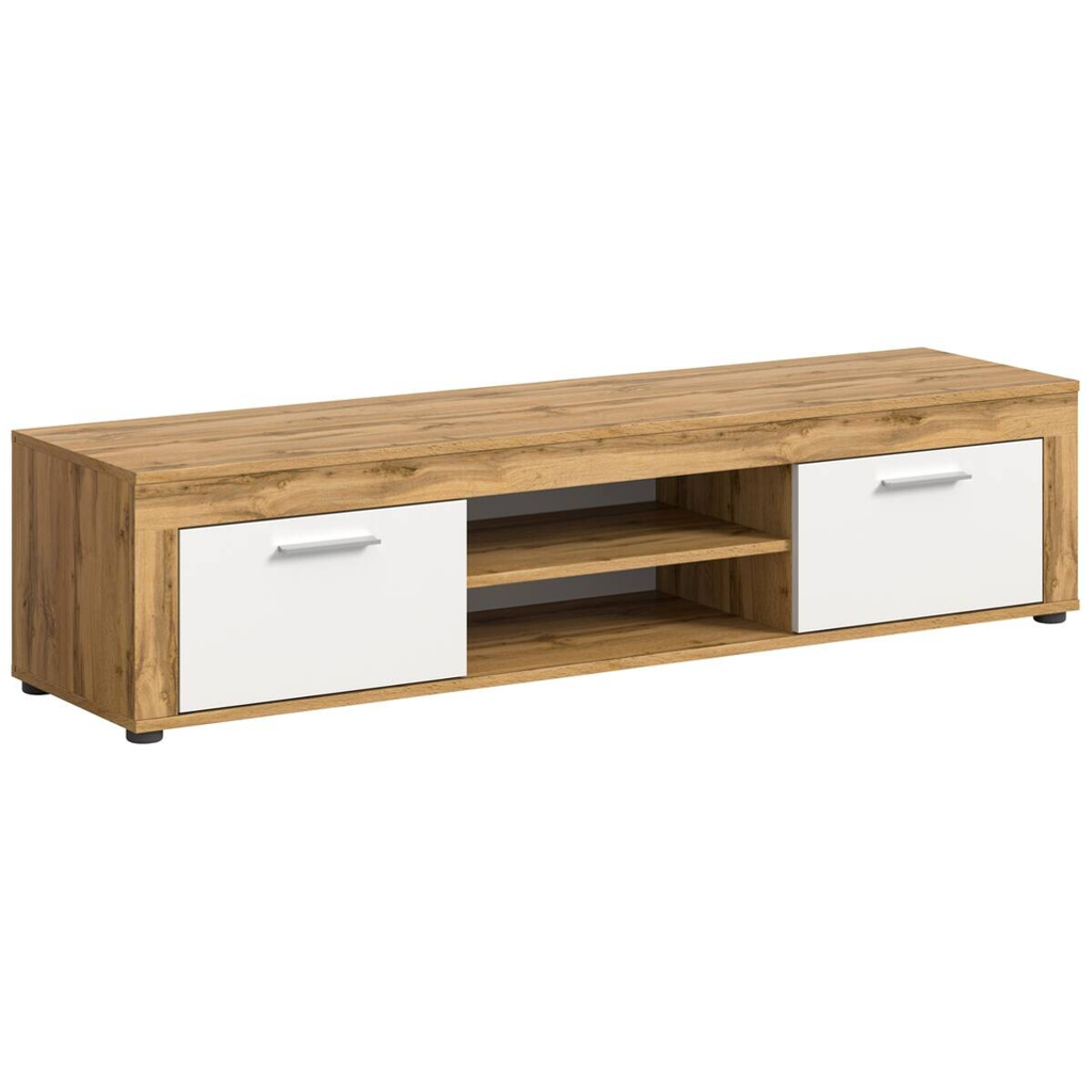 xonox.home Lowboard Jam Eiche Wotan Nachbildung weiß B/H/T: ca. 160x37x40 cm