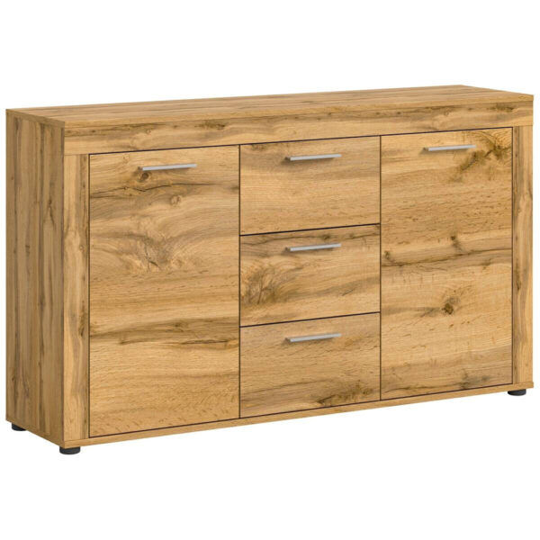 xonox.home Sideboard Jam Eiche Wotan Nachbildung B/H/T: ca. 125x80x35 cm