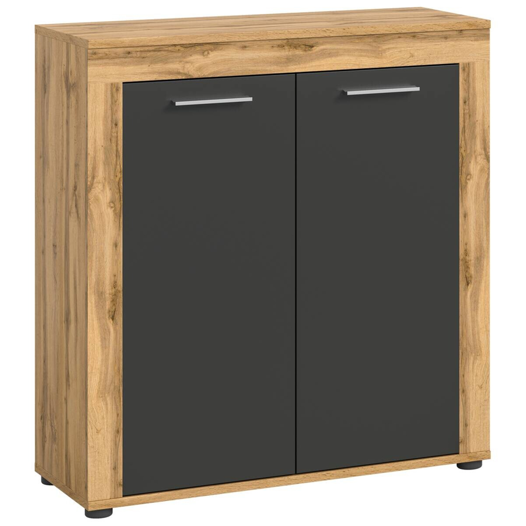 xonox.home Highboard Jam Eiche Wotan Nachbildung grau B/H/T: ca. 80x88x35 cm