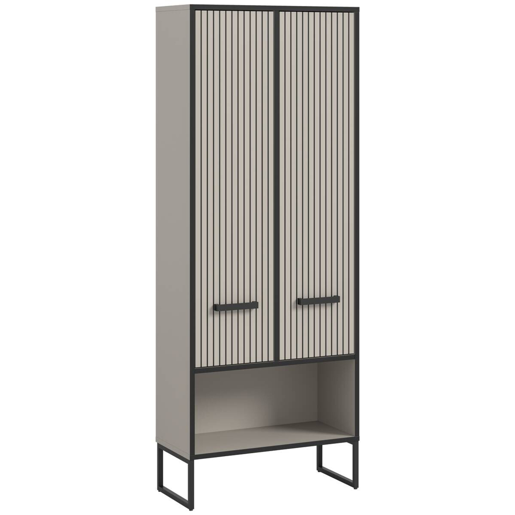 Badhochschrank BAGNO
schwarz Kaschmirgrau Nachbildung B/H/T: ca. 59x159x32 cm