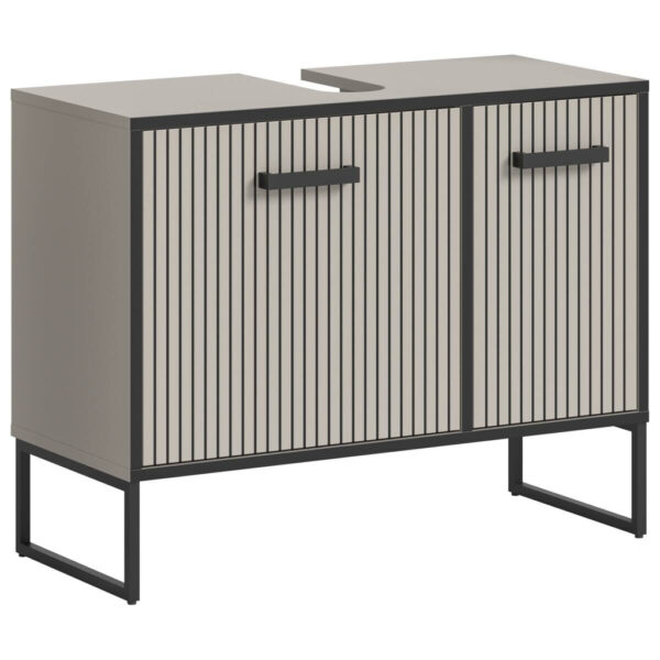 Waschbeckenunterschrank BAGNO
schwarz Kaschmirgrau Nachbildung B/H/T: ca. 80x63x36 cm