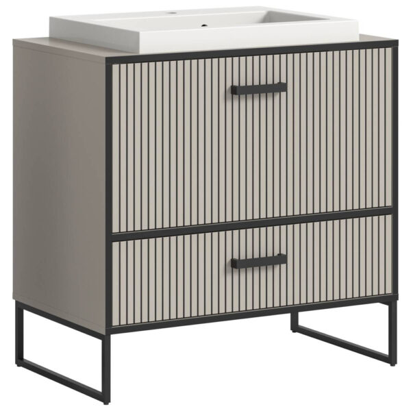 Waschplatz BAGNO
schwarz Kaschmirgrau Nachbildung B/H/T: ca. 80x84x48 cm