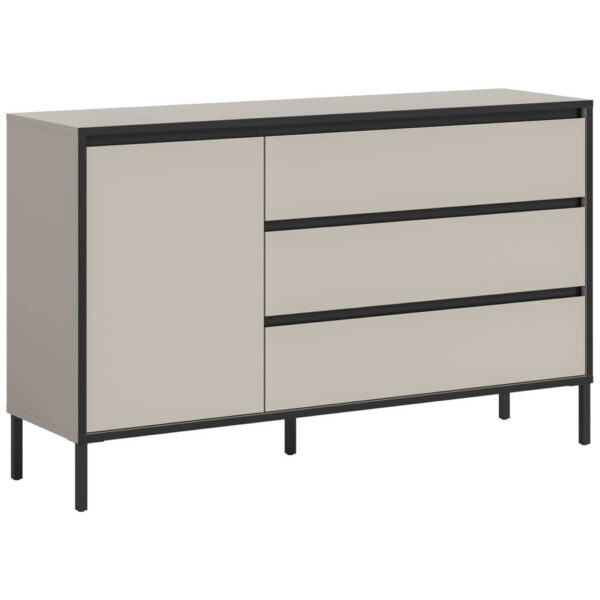 xonox.home Sideboard Tron Kaschmirgrau Nachbildung schwarz B/H/T: ca. 136x83x38 cm xonox.home Sideboard Tron Kaschmirgrau Nachbildung schwarz B/H/T: ca. 136x83x38 cm