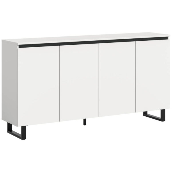 xonox.home Sideboard Tomasa weiß schwarz B/H/T: ca. 160x84x36 cm xonox.home Sideboard Tomasa weiß schwarz B/H/T: ca. 160x84x36 cm