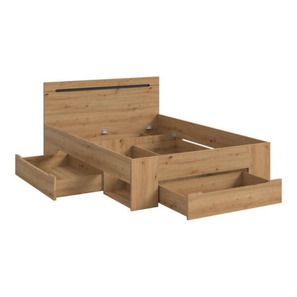 xonox.home Bett CANU basaltgrau Artisan Nachbildung