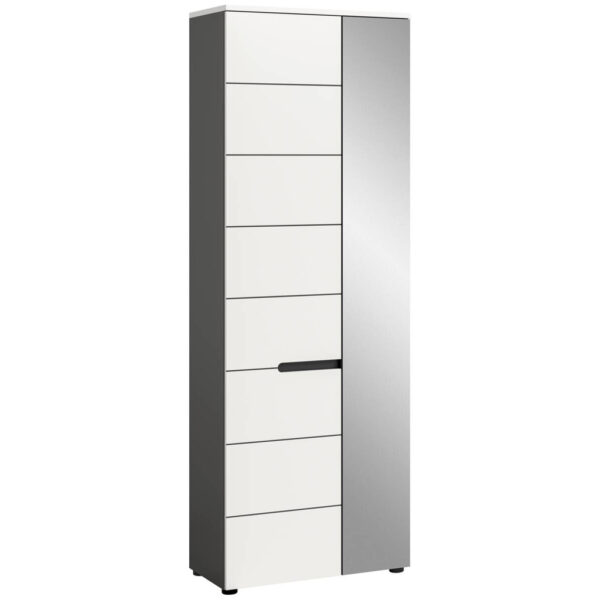 4066432035634 Garderobenschrank Canu
basaltgrau Nachbildung weiß B/H/T: ca. 65x190x37 cm