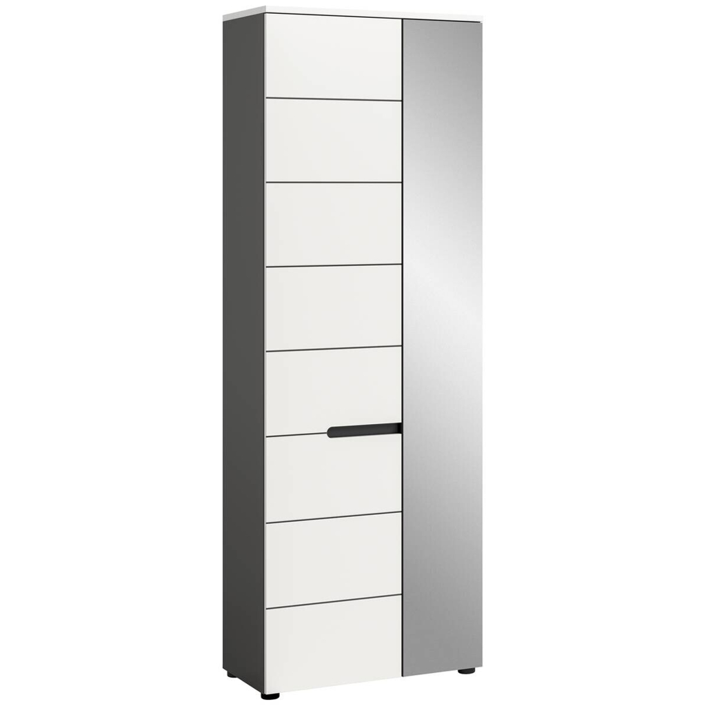 Garderobenschrank Canu
basaltgrau Nachbildung weiß B/H/T: ca. 65x190x37 cm