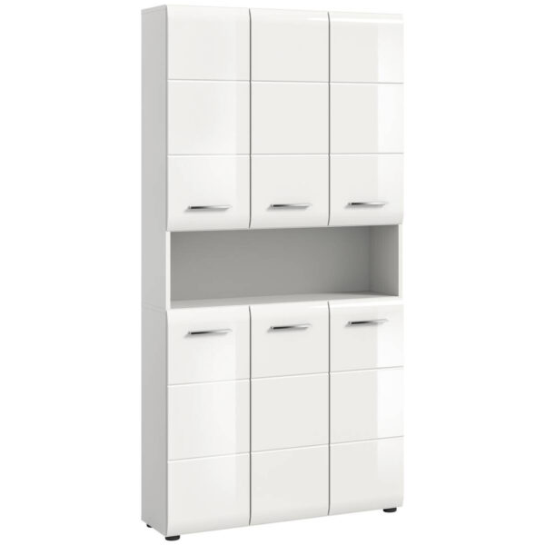 4066432035870 Mehrzweckschrank Ice
weiß weiß Hochglanz B/H/T: ca. 90x185x30 cm