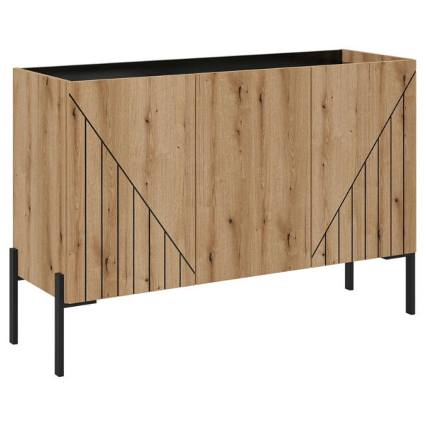 xonox.home Sideboard Neo Evoke Oak Nachbildung schwarz B/H/T: ca. 120x81x40 cm